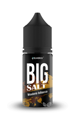 Жидкость ElMerck Big West Tobacco 25mg 30ml salt