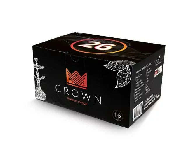 Уголь для кальяна Crown 16шт 26мм